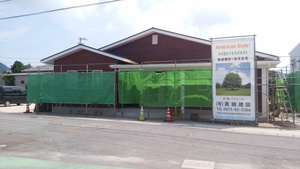 事務所新築工事！　　趣味を楽しむ空間→ウッドデッキ！！