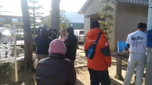 長尾寺での大鏡餅運搬競技(>_<)　段さんスゴ過ぎ！